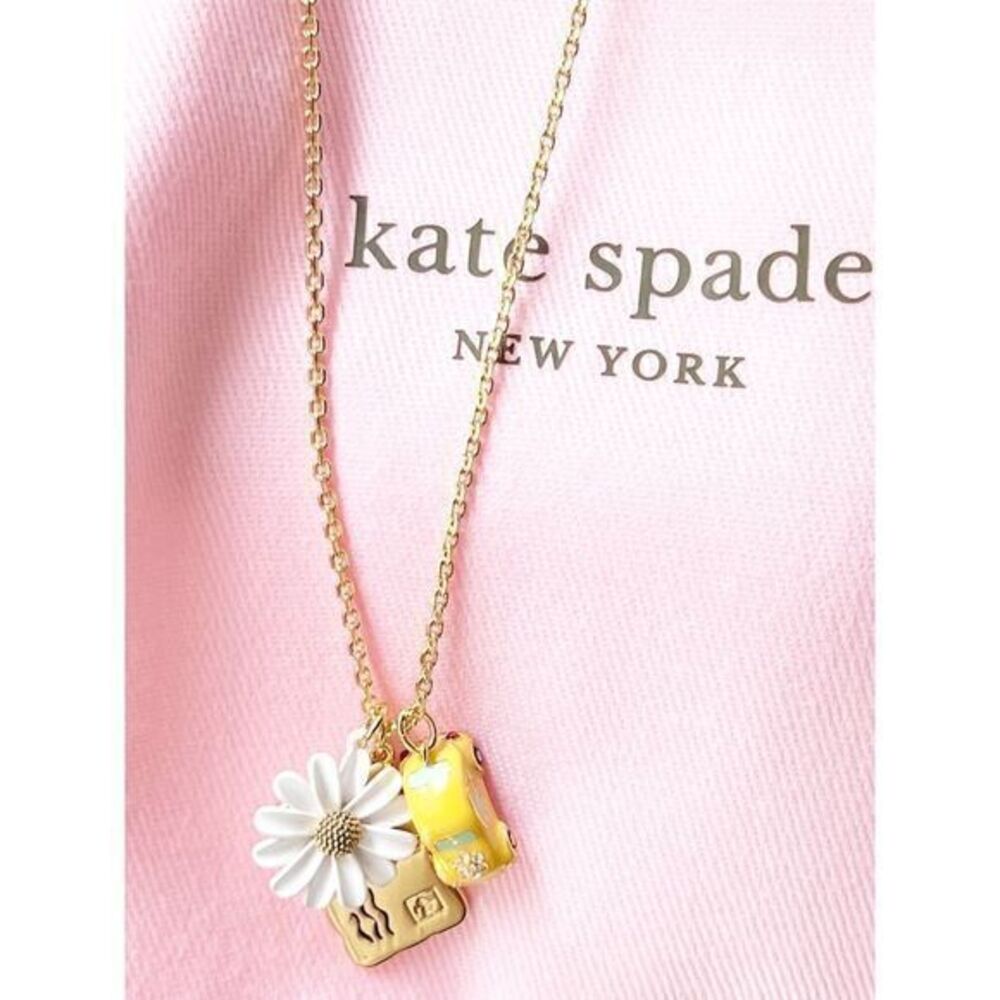 KATE SPADE NWT Off We Go Travel Charm Pendant Necklace
